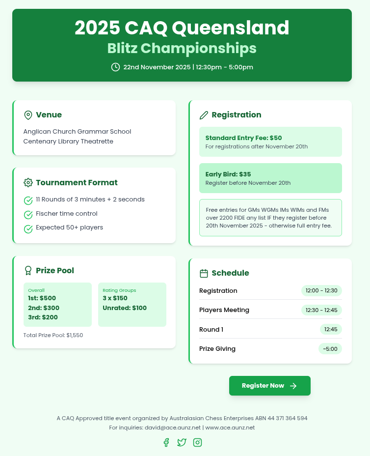 2025 CAQ Blitz Flyer